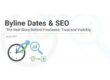 Byline Dates & SEO