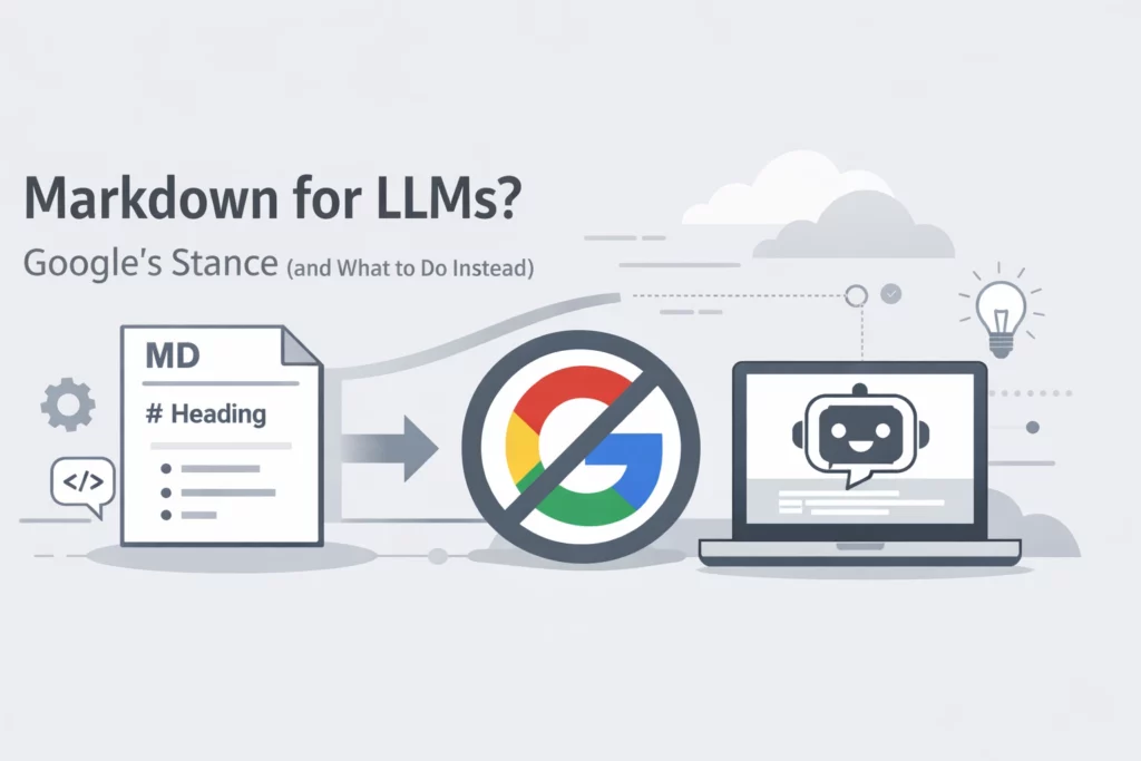 Markdown for LLMs? Google's Stance (and What to Do Instead)
